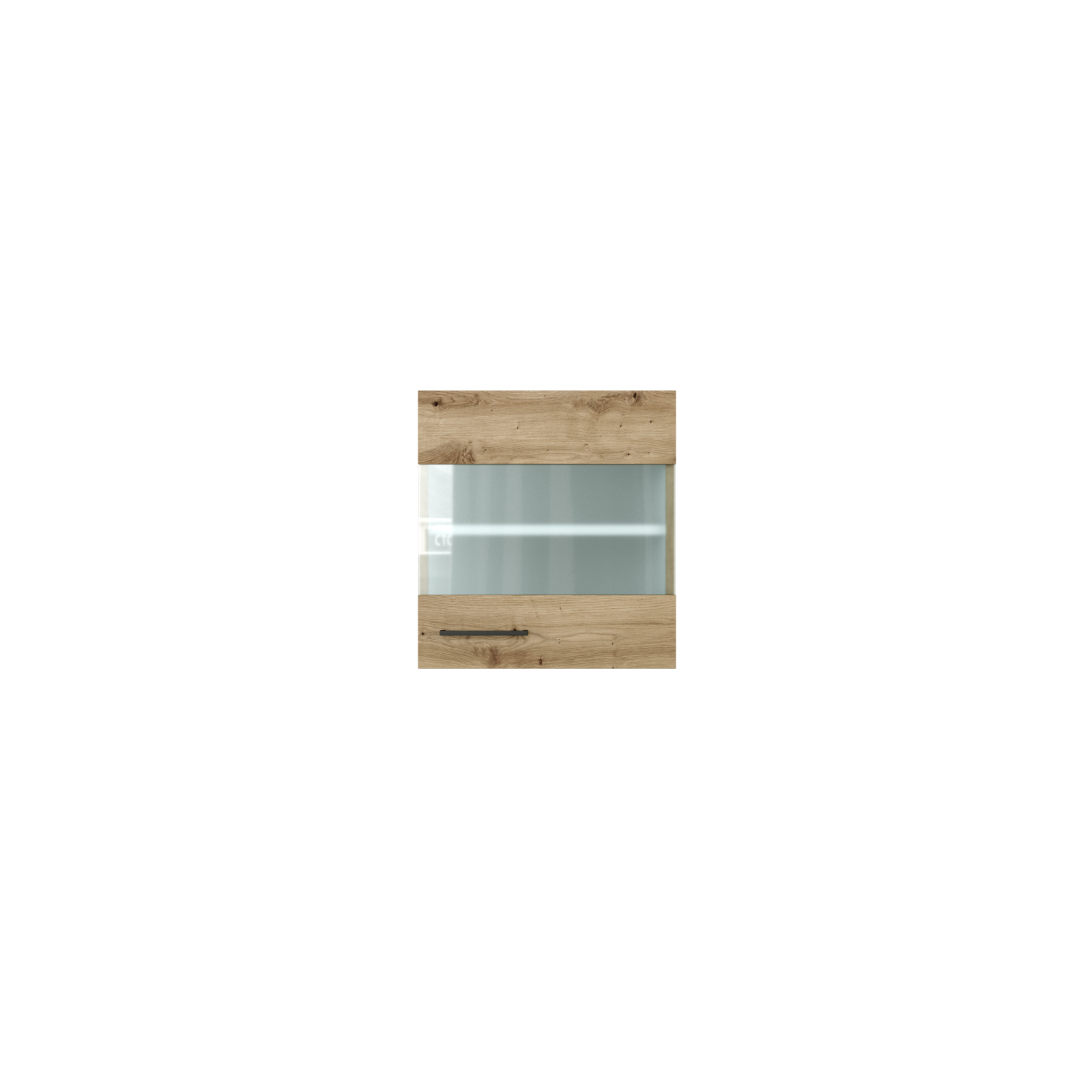 Glas-Hängeschrank CARA - Artisan Eiche - 50 cm