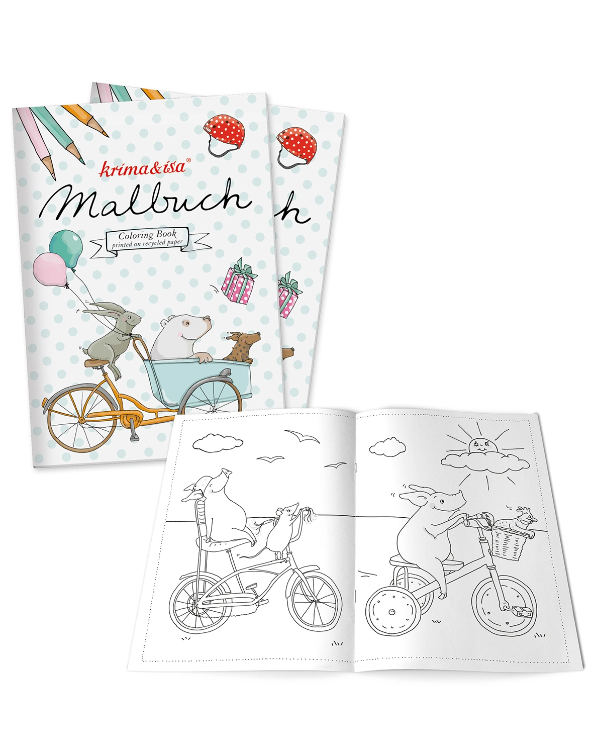 Malbuch FAHRRÄDER 2er-Set