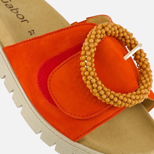 Gabor Sandalen oranje Suede