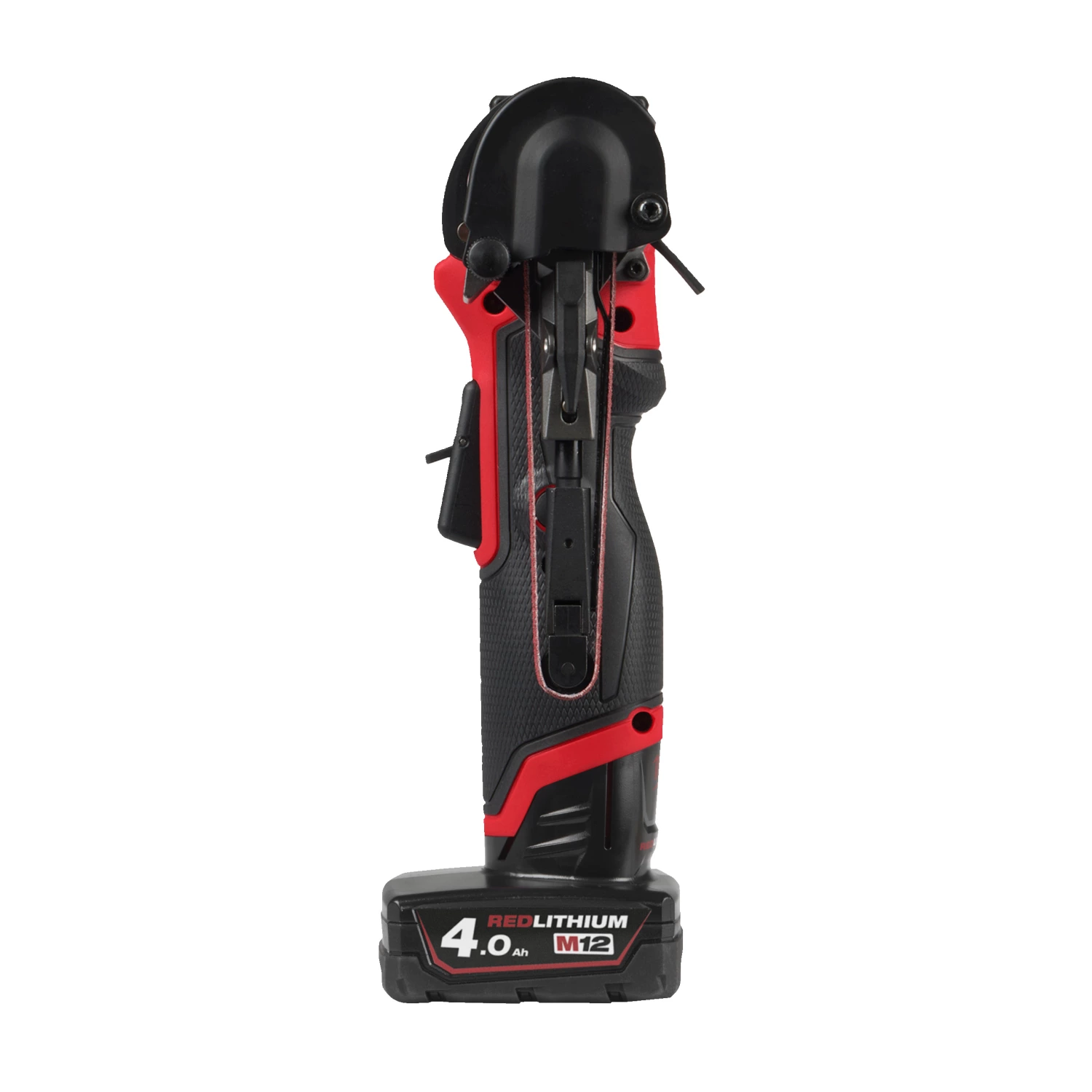 Milwaukee M12 FBFL10-402B FUEL™ bandvijl (2x 4.0 Ah accu) in transporttas - 10 mm
