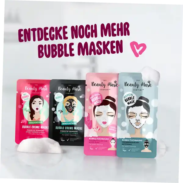 Bubble Tuchmaske Tiefenreinigung mit Aktivkohle