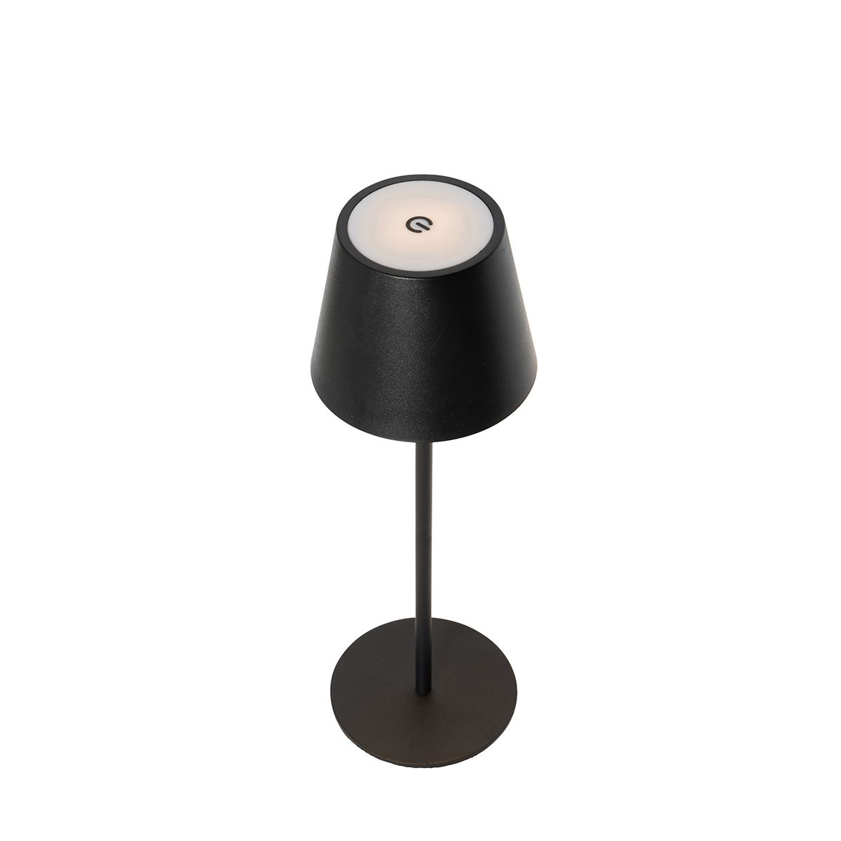 Set van 2 tafellampen zwart met dimmer en oplaadbaar - Murdock
