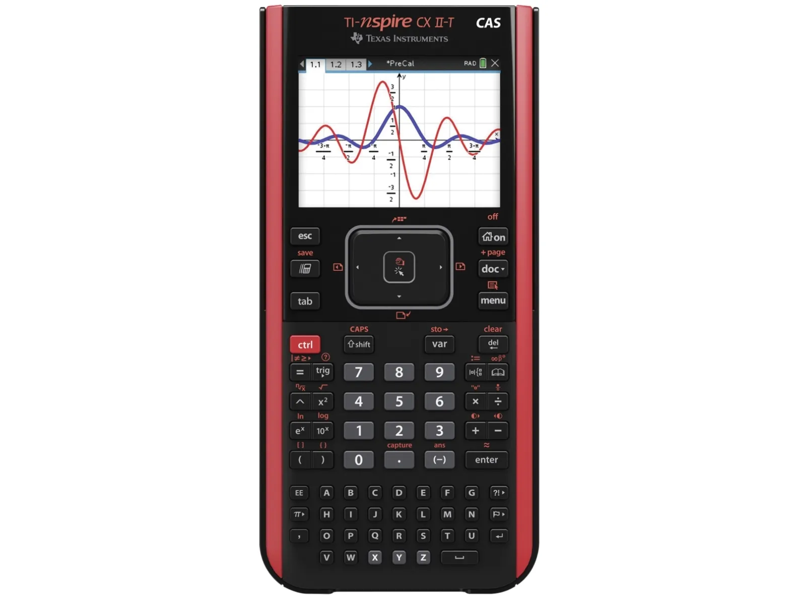 Texas Instruments TI-Nspire CX II-T CAS - Grafisk regnemaskine - USB - batteri