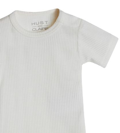 Hust and Claire Body k/æ - Bet - Rib - Uld - Off White