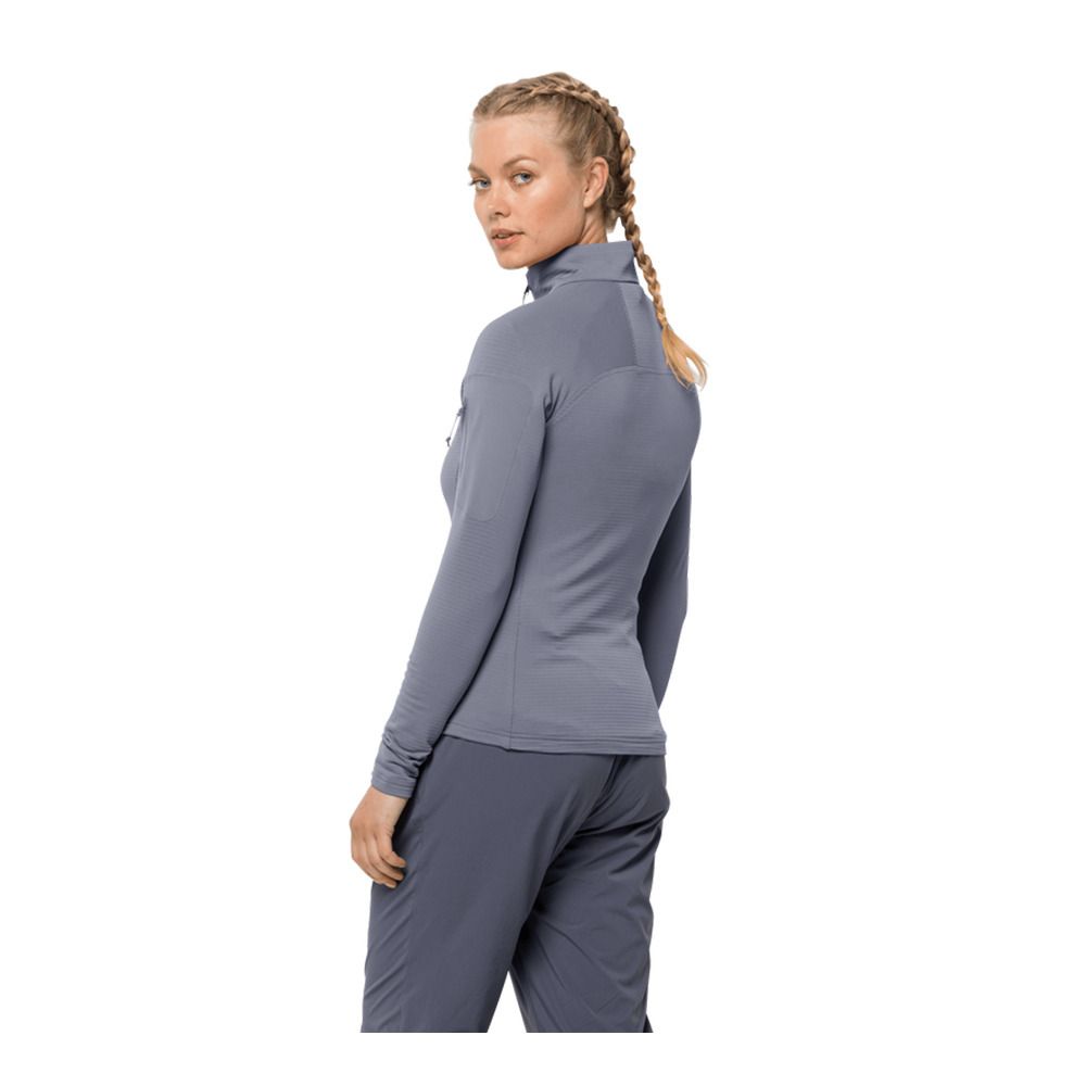 Jack Wolfskin PRELIGHT FZ - Polaire Femme dolphin
