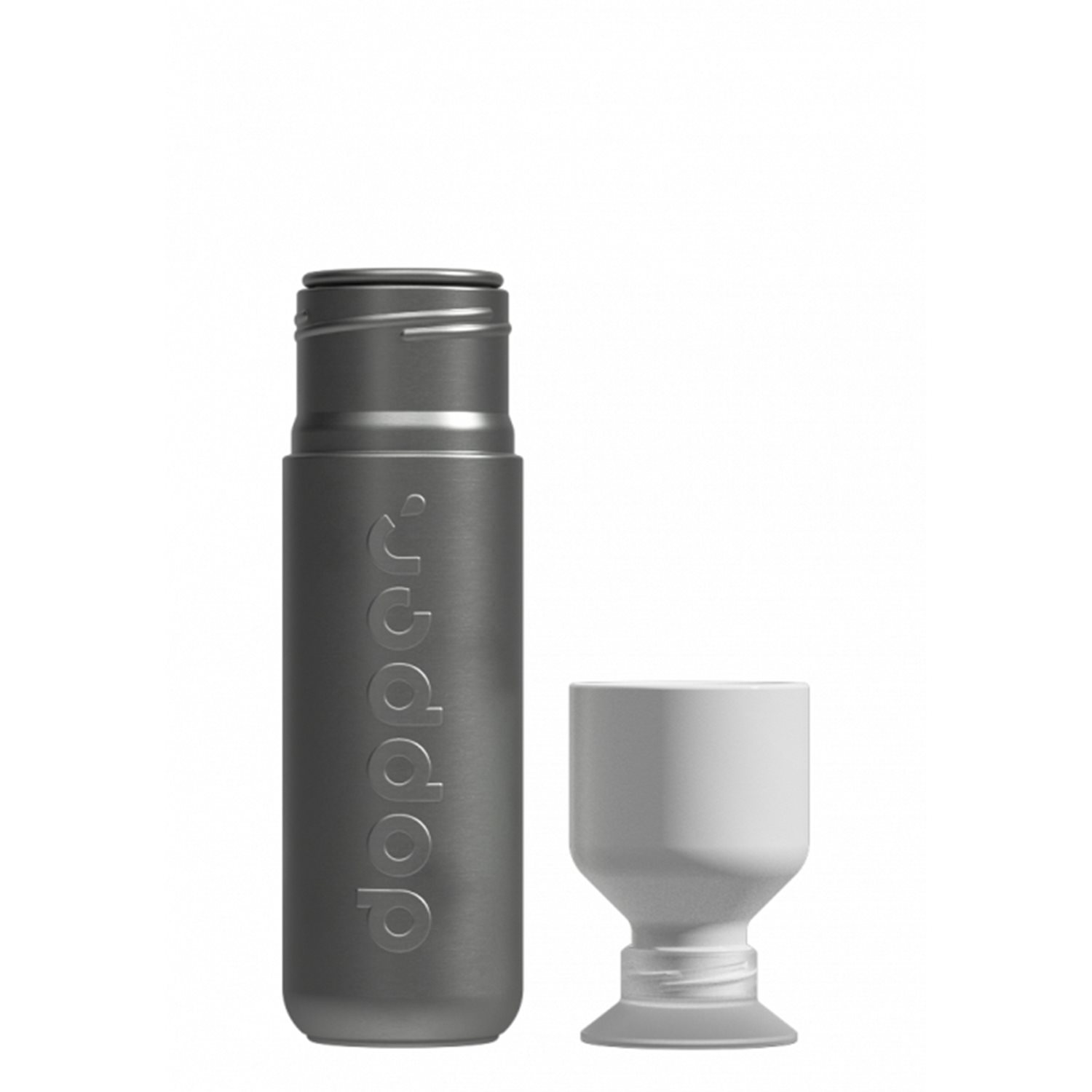 Dopper Steel Drinkfles 490 ml silver