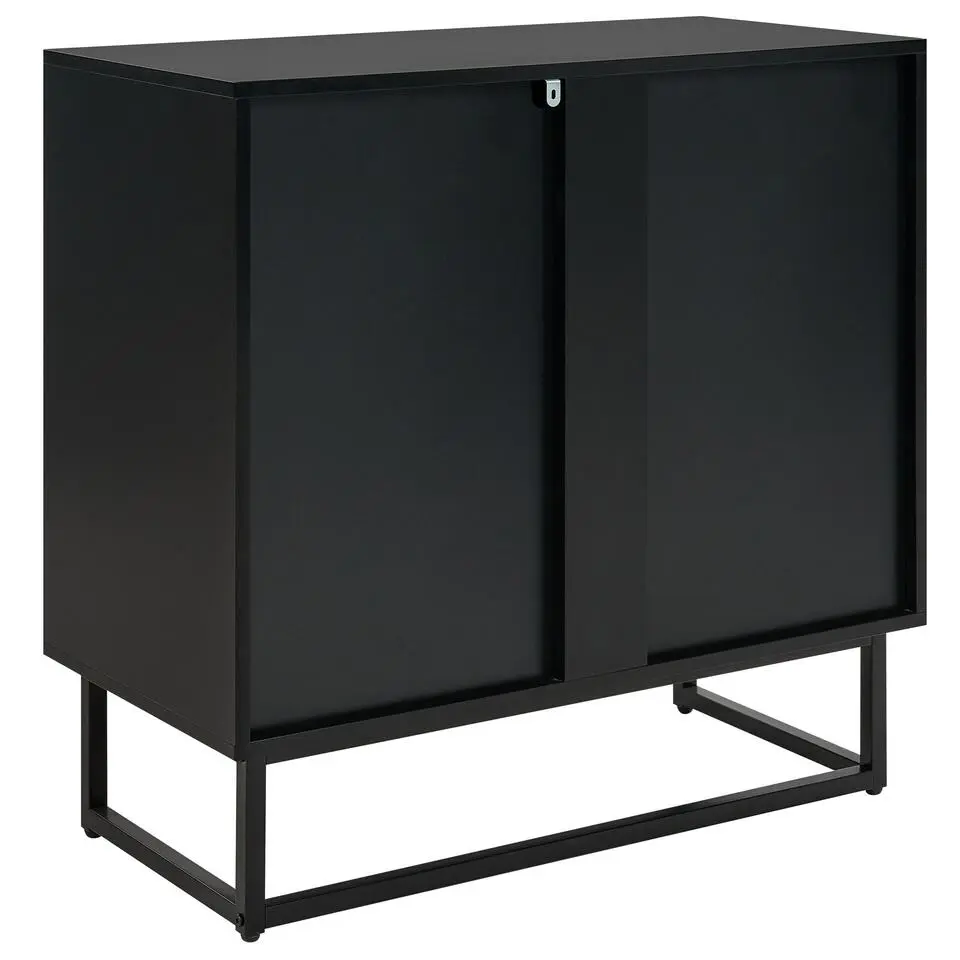 ALASKA - Dressoir - Lichtbruin/Zwart - Hout