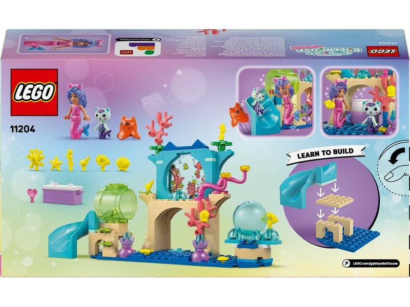 LEGO® Gabby's Dollhouse Meerjungfrau Aquarium Abenteuer 112 Ein buntes Aquarium zum Erkunden