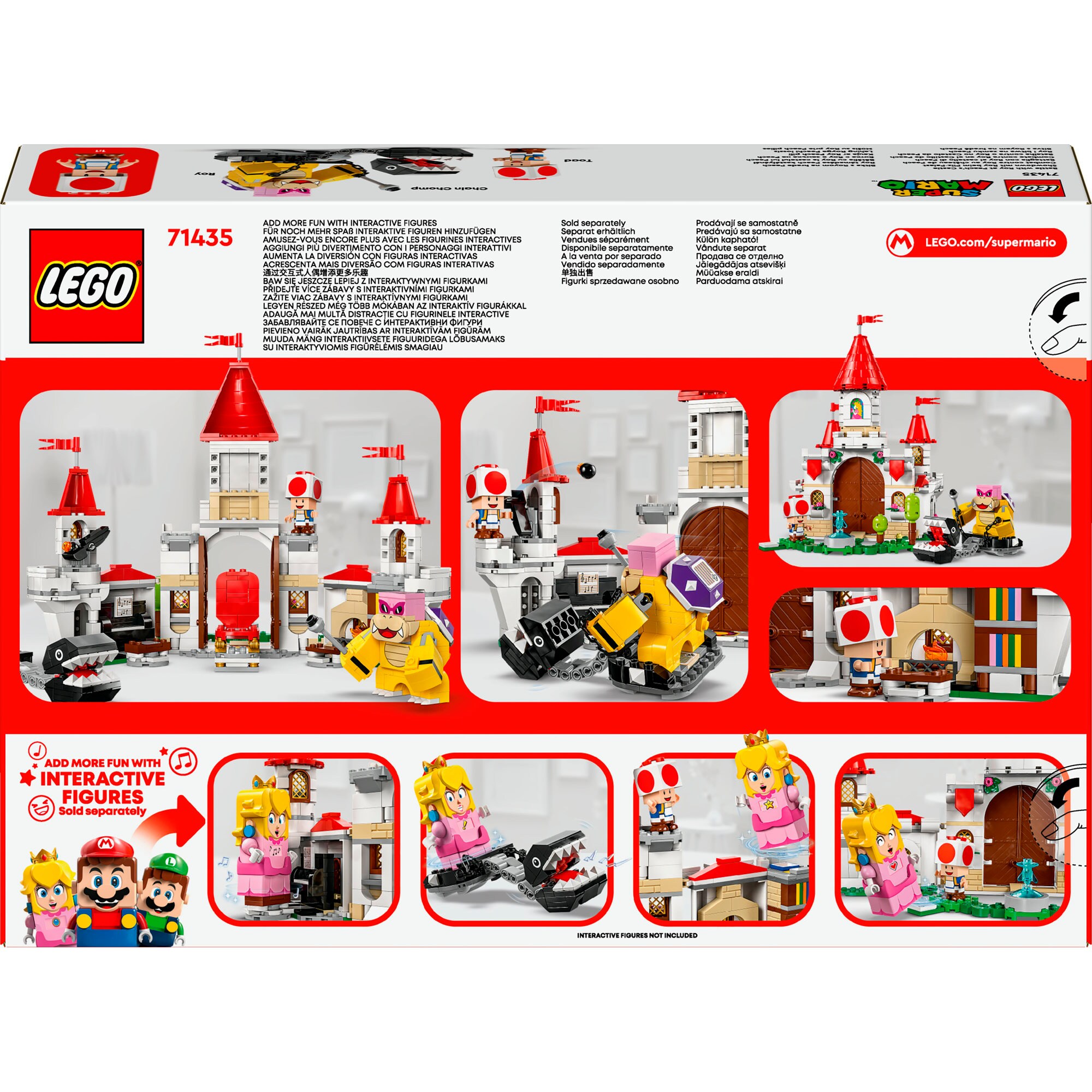 LEGO Konstruktionsspielzeug Super Mario Showdown mit Roy im Pilz-Palast
