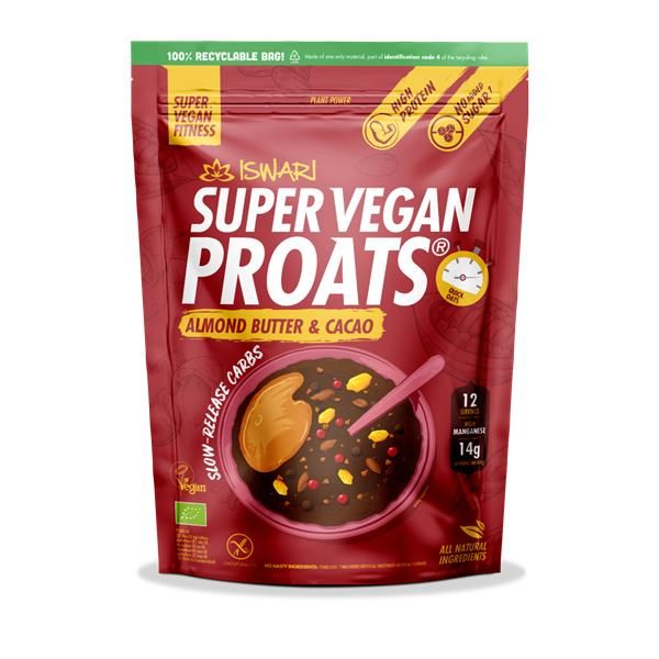 Super Vegan Proats Amêndoa E Manteiga De Cacau
