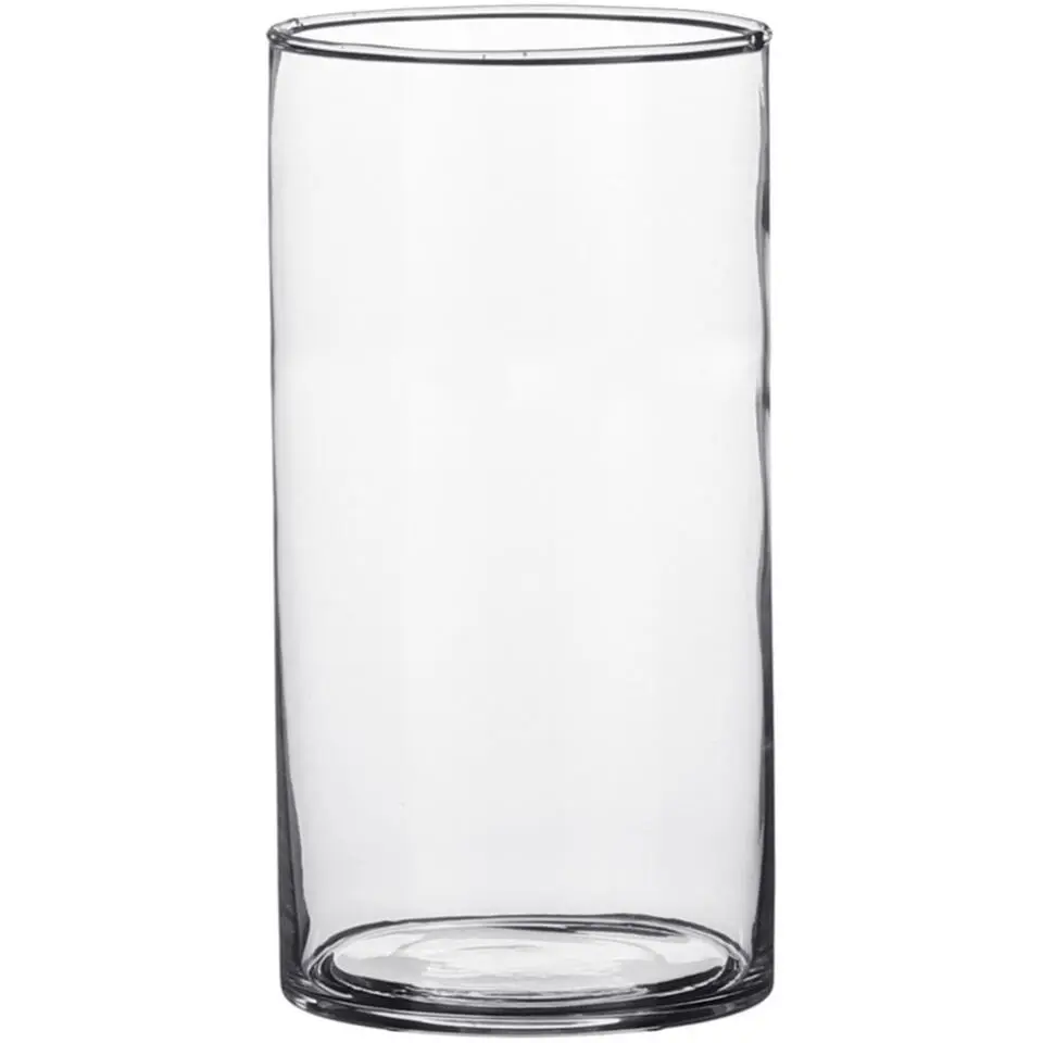 Mica Decorations Vaas - cilinder - glas - 9 x 15 cm - Bloemenvaas