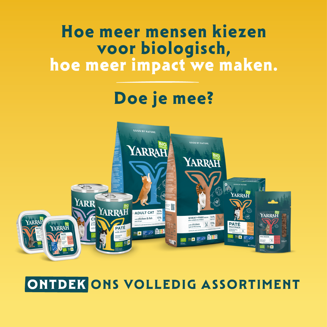 Yarrah - Natvoer Kat Blik Chunks met Kip & Rund Bio