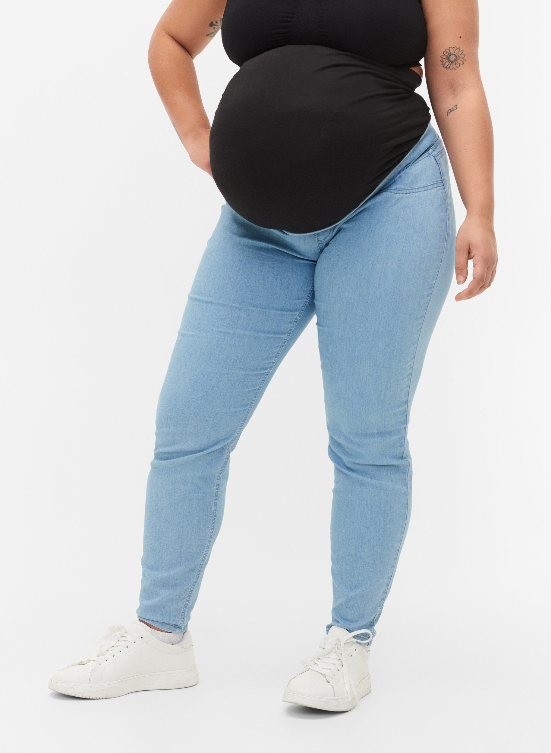 Graviditets jeggings med baglommer