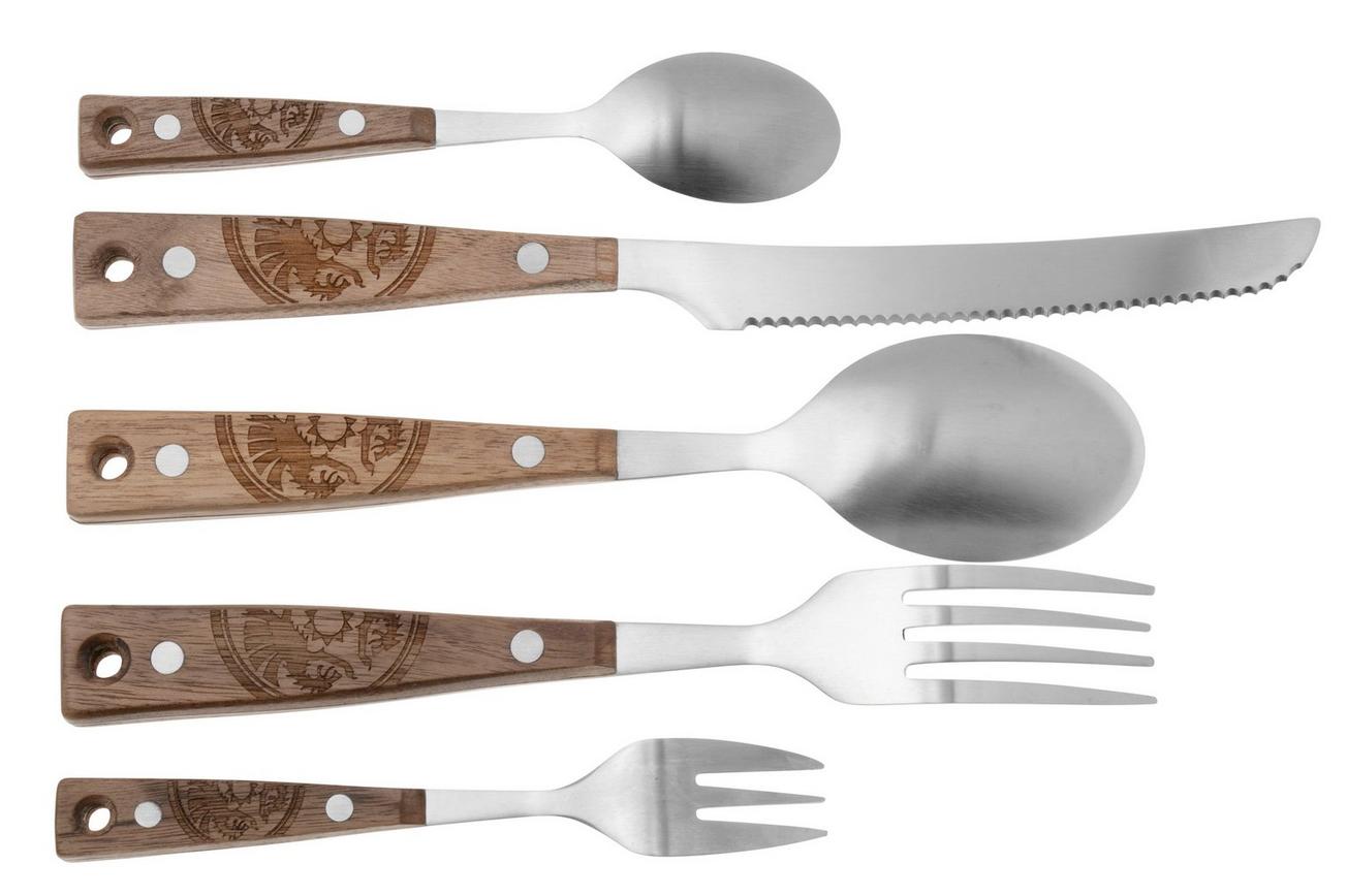 Petromax Camping Cutlery Set, 5-delige bestekset