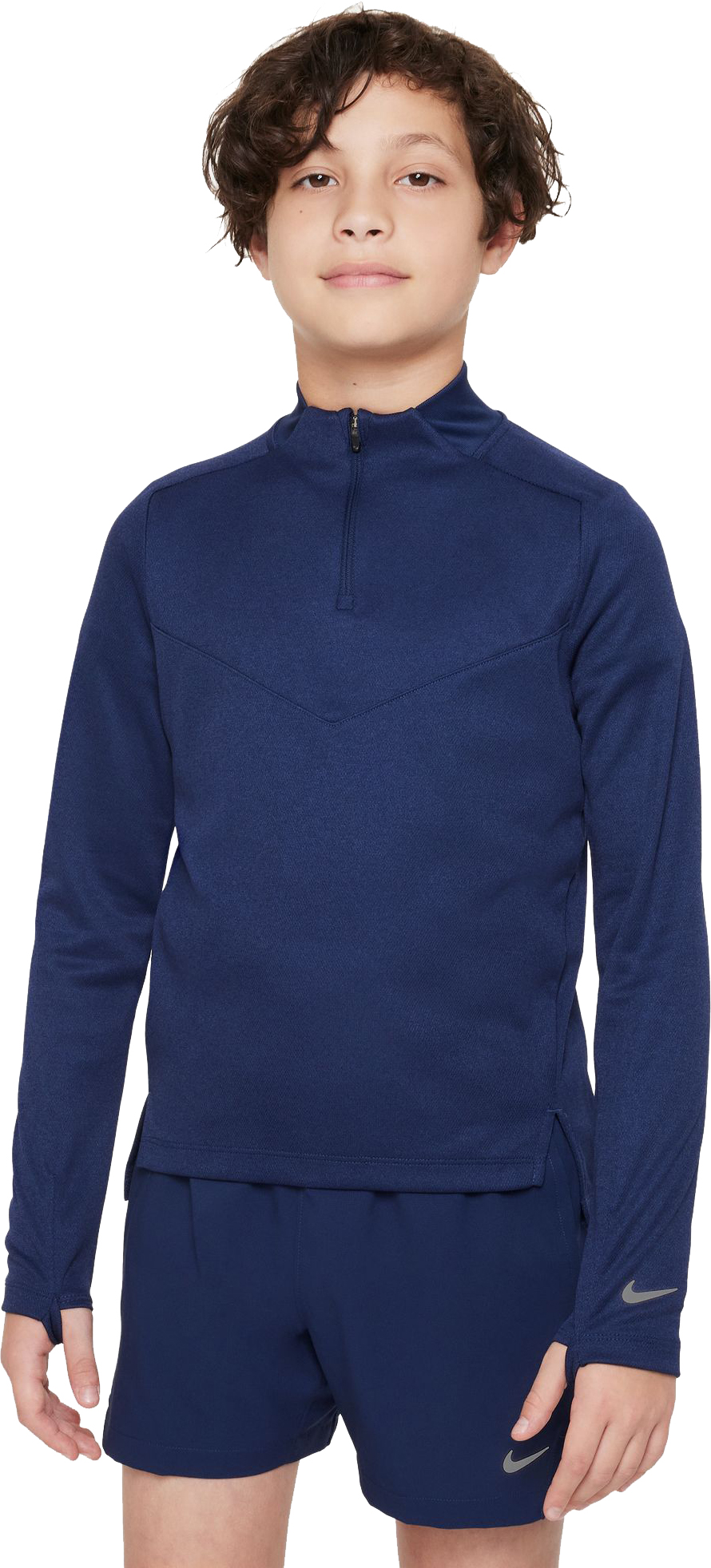 Dri-FIT Multi Tech 1/2-Zip Training Top Junior 410/Midnight Navy