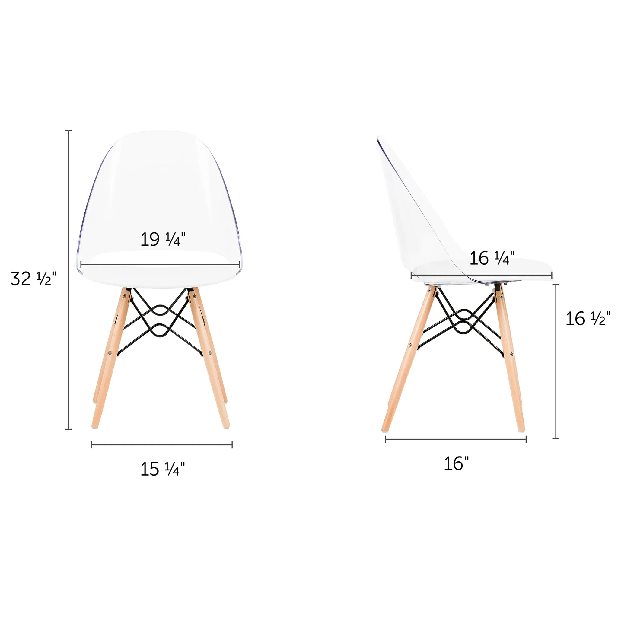 South Shore Chaise de Bureau Style Eiffel - Annexe Blanc Solide