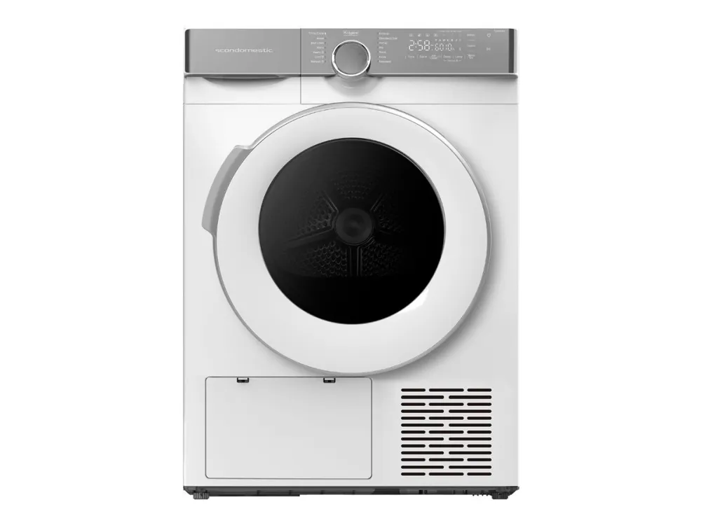 Scandomestic TDH8WA3 - Tørremaskine - Niche - bredde: 60 cm - dybde: 63 cm - højde: 86 cm - frontbetjening - hvid