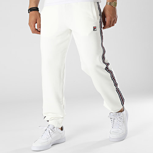Pantalon Jogging A Bandes Hemi FAM0224 Blanc