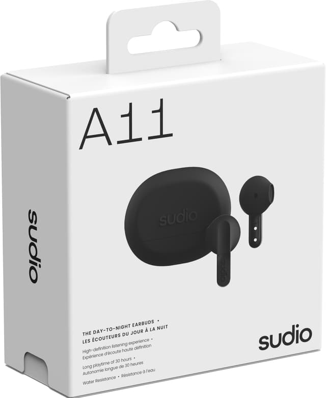 Sudio A11 true wireless earbuds (sort)