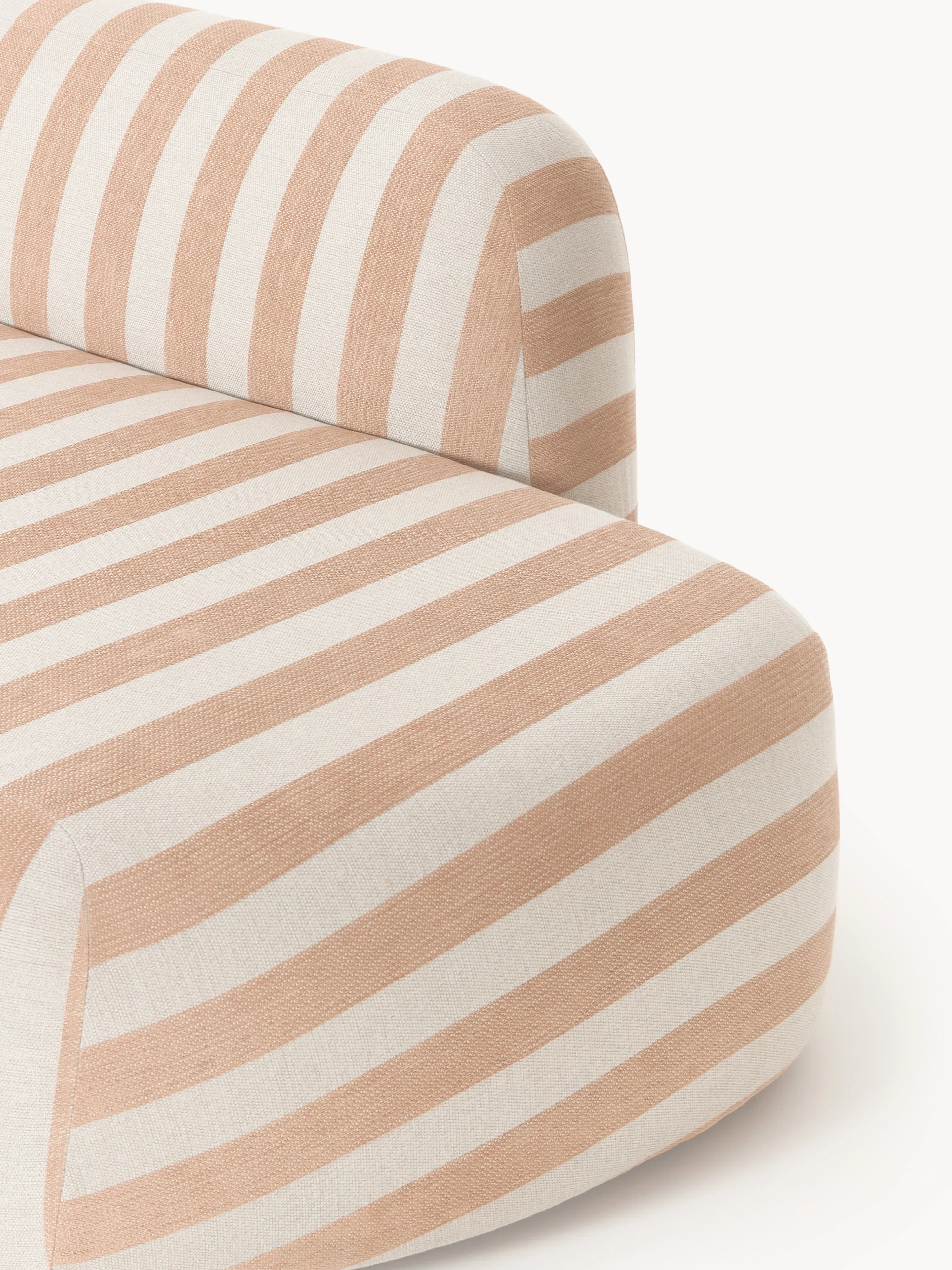 Gestreepte chaise longue module Wolke