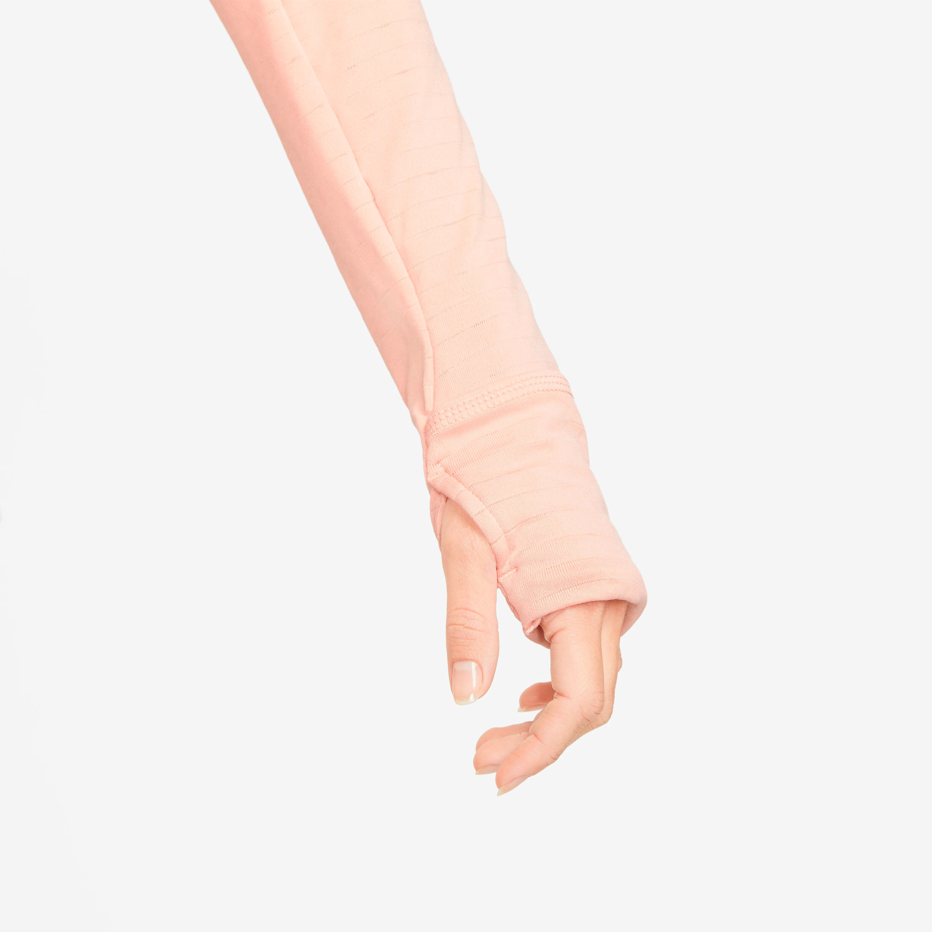 Nike Therma-Fit Element Half-Zip Top De Course Femmes - Corail , Gris