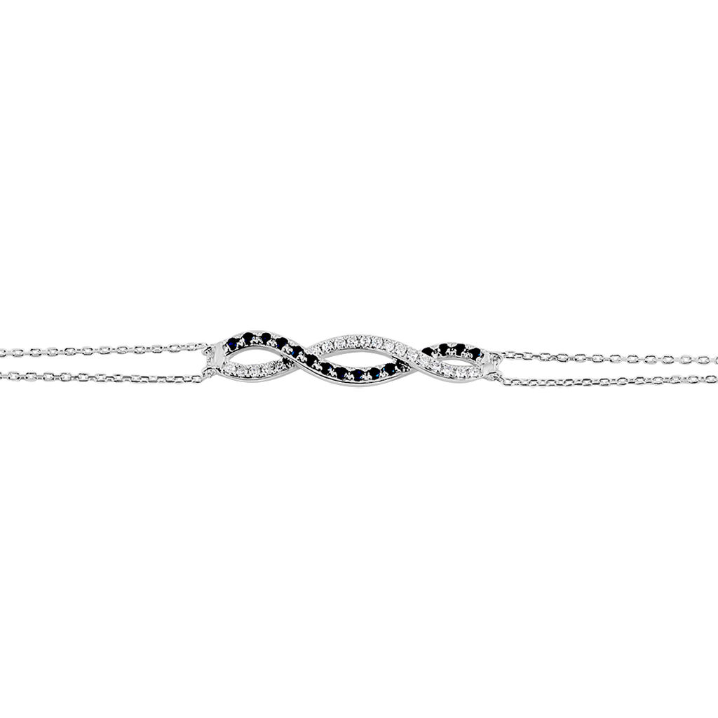 Bracelet Or Blanc Maury Saphirs Diamants