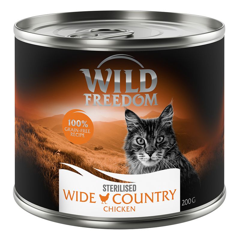 Wild Freedom Adult Sterilised 6 x 200 g - sans céréales