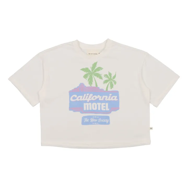 the new society T-Shirt California Motel | Blanc