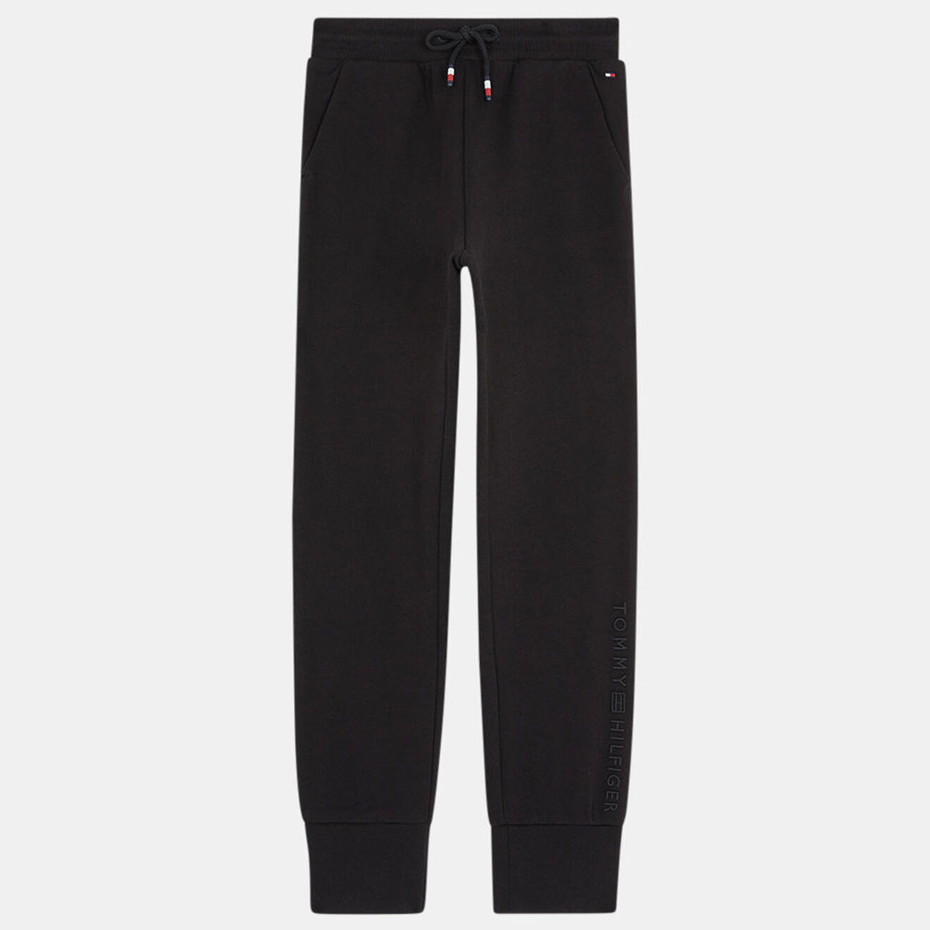 Tommy Hilfiger Jogging en Coton bio à logo brodé noir