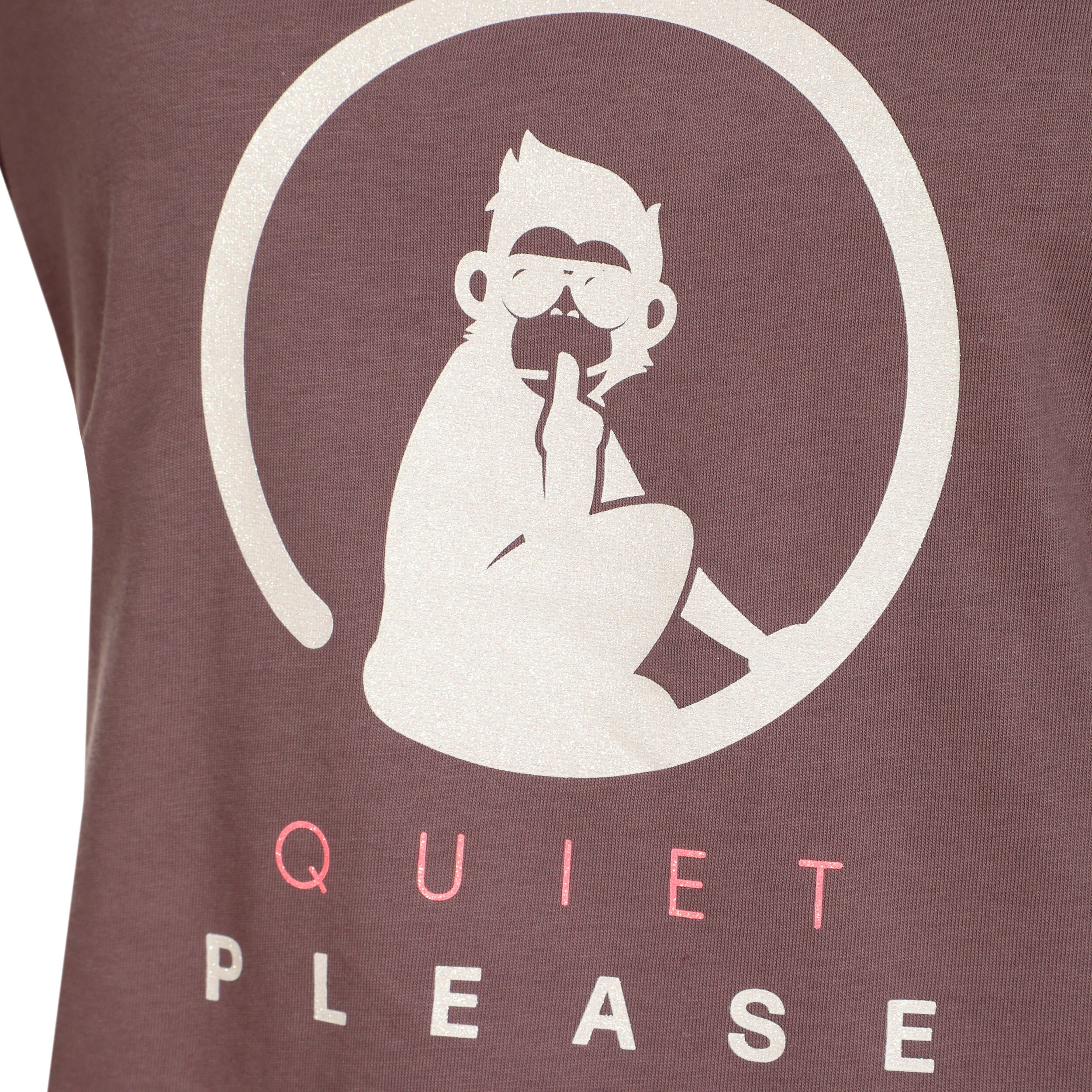 Quiet Please Crossroad Baseline Glitter T-shirt Femmes - Violet , Blanc