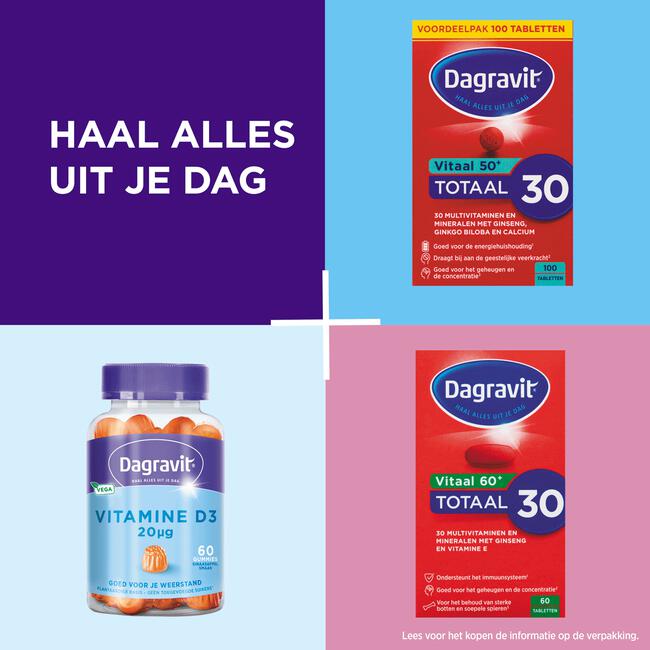 Dagravit Vitaal 50+ 100 tabletten