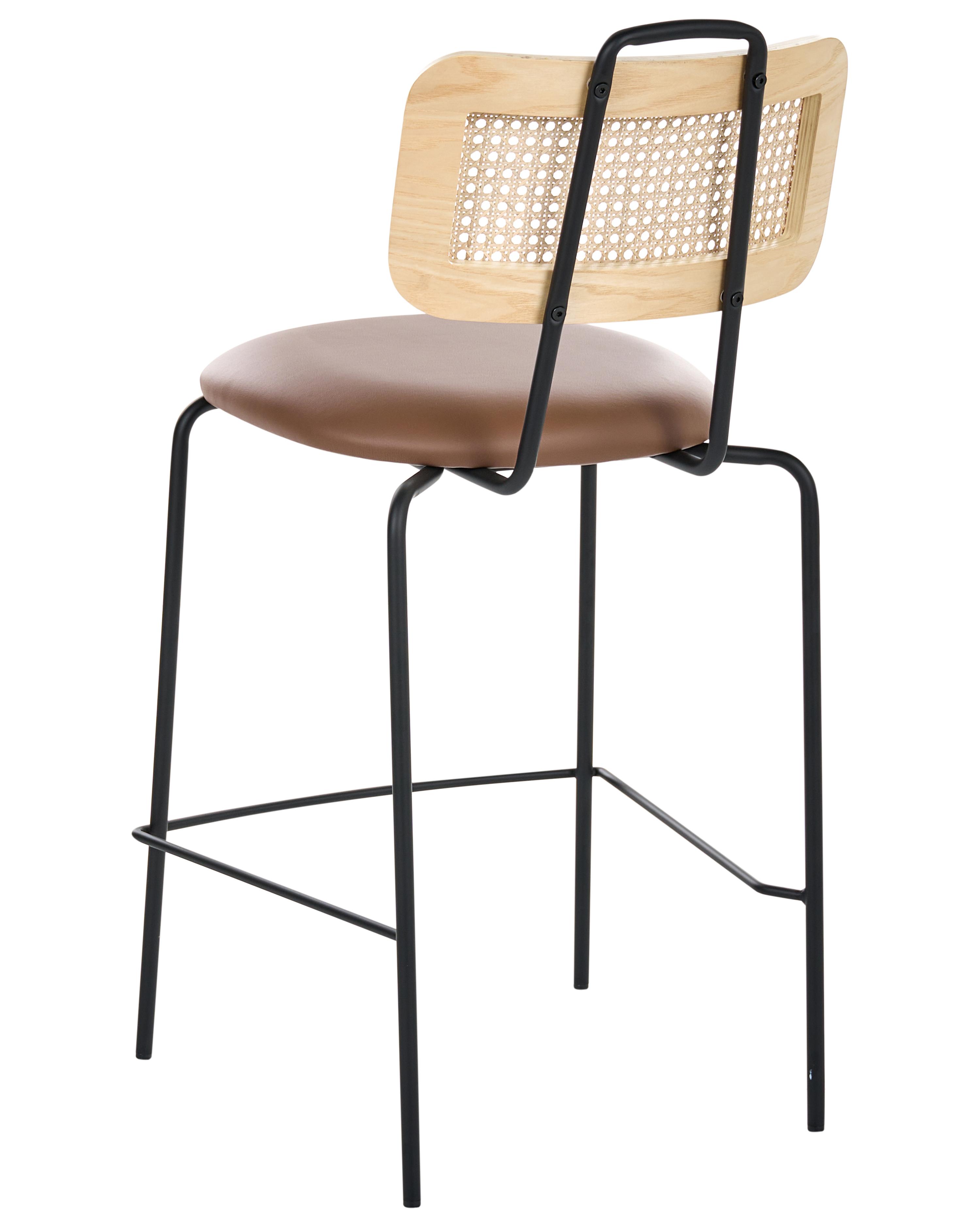 Set van 2 barstoelen ADELANTO Bruin