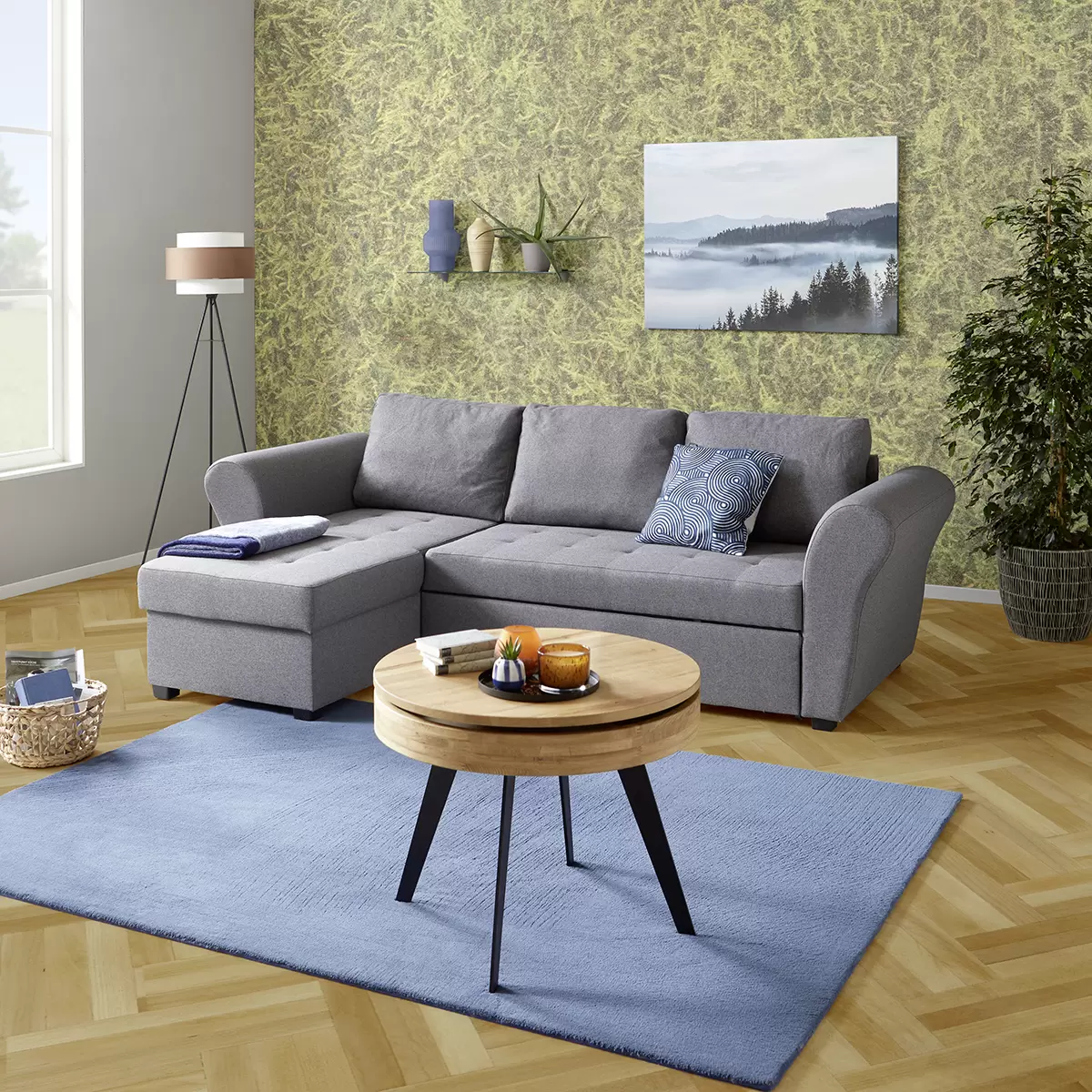 Wohnlandschaft Lasse 198 x 133 Grau