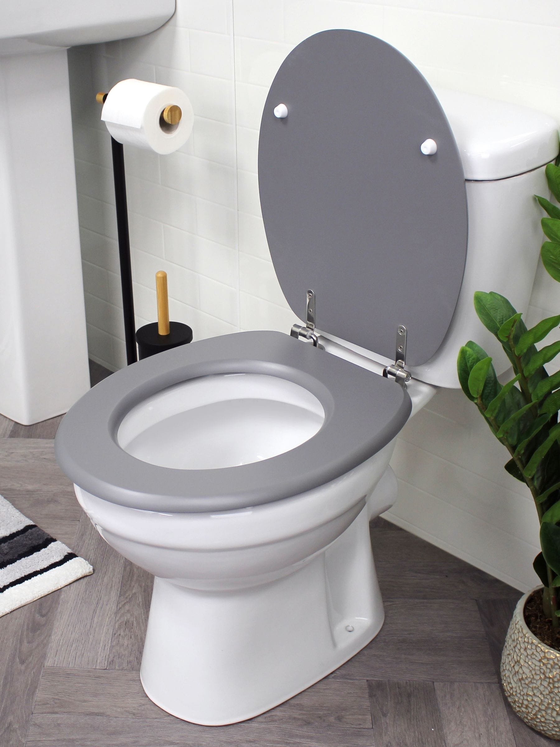 Showerdrape - Oxford houten toiletbril
