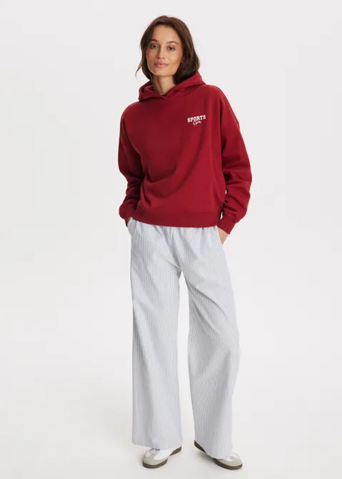 Cropped hoodie artwork rood (ROO.D)