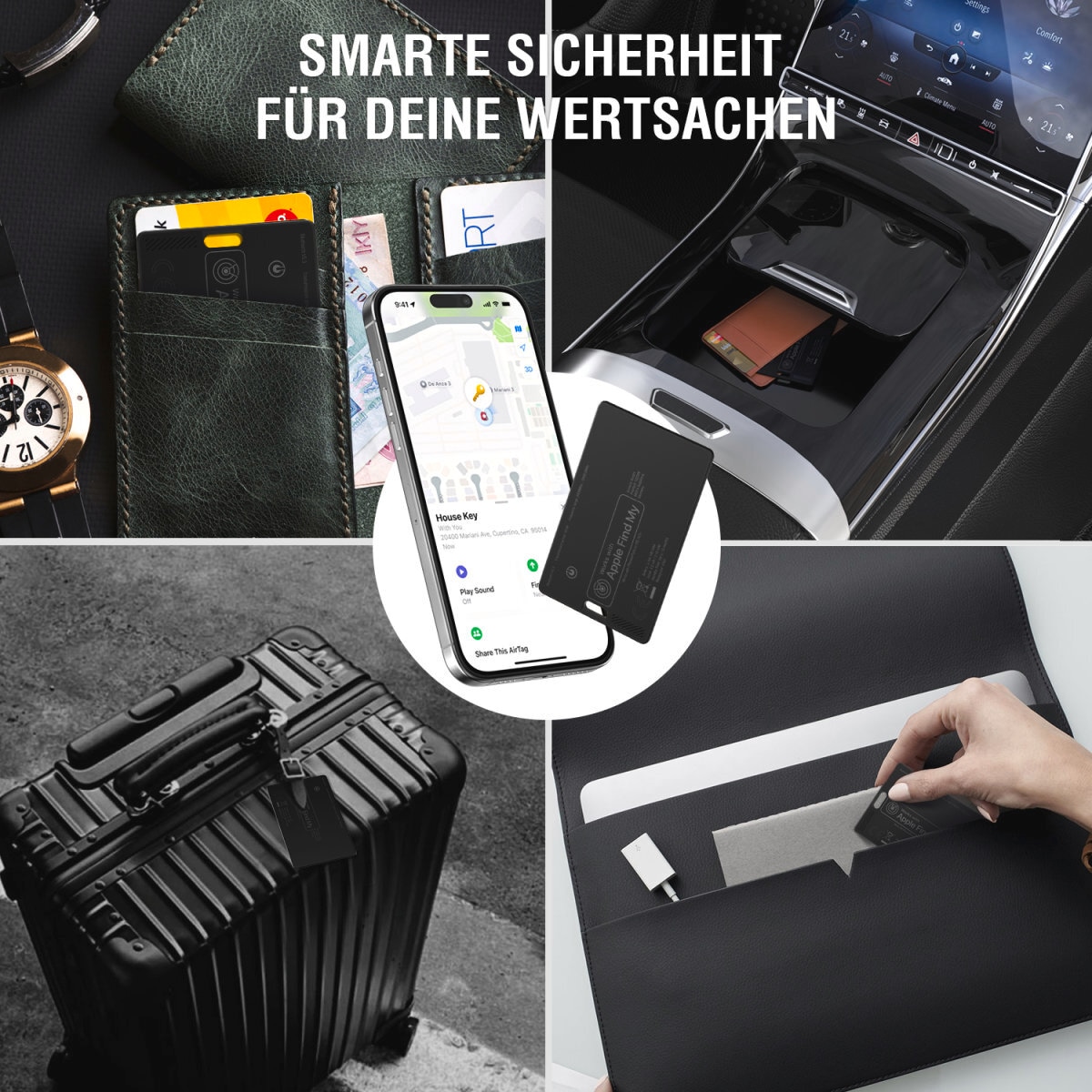 4smarts GPS-Tracker »SkyTag Card ReCharge« SkyTag im Kreditkarten Format für dein Portemonnaie