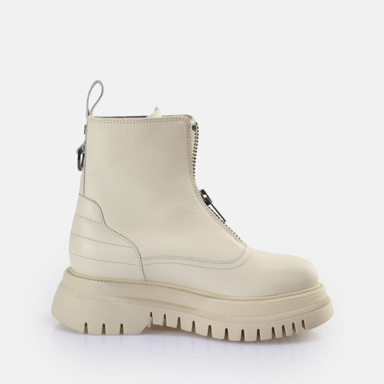 Shade Zip MID Bottines, crème