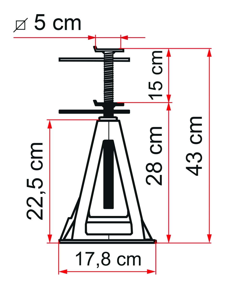 Stützbock-Satz ALU JACKS