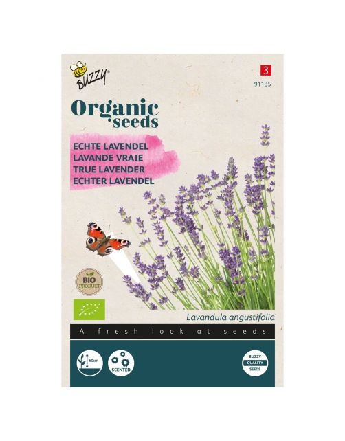 Buzzy Organic Echte Lavendel  - Bio - Kruidenzaden - 100 g