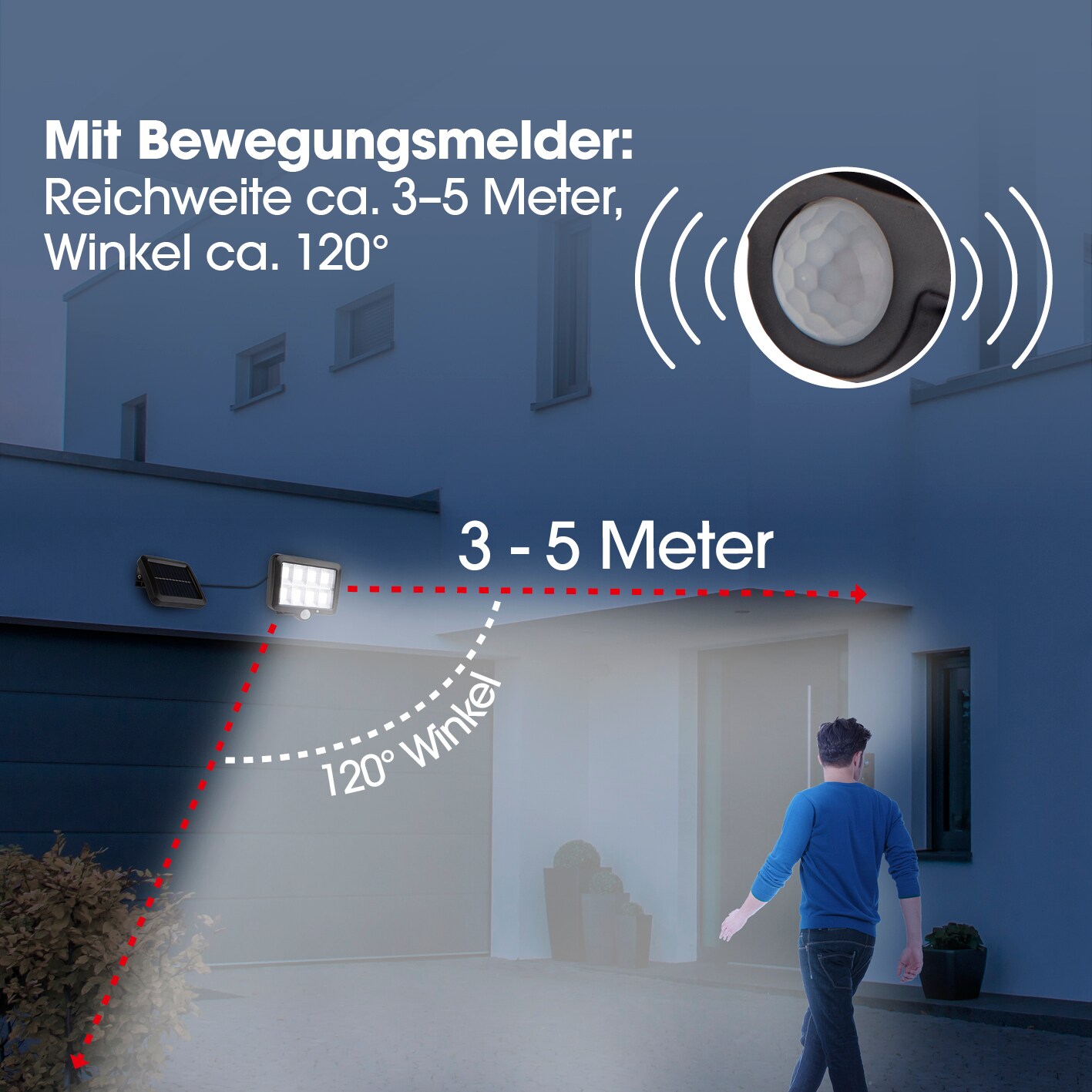 EASYmaxx Solar-Strahler 3,7V schwarz