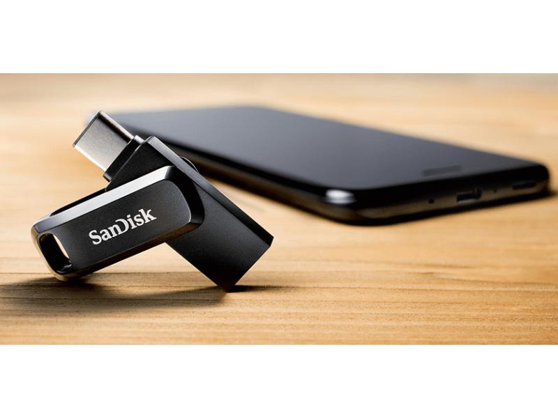 SanDisk USB-Stick Ultra Dual Drive Go 128 GB USB-Stick mit 128 GB Speicherkapazität und 150 MB/s Lesegeschwindigkeit