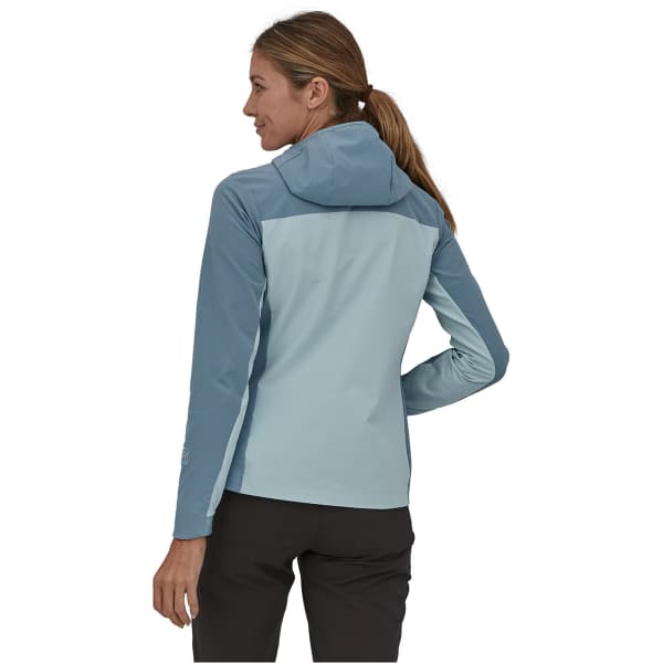 Veste polaire randonnée PATAGONIA W'S R1 CROSSSTRATA HOODY STEAM BLUE