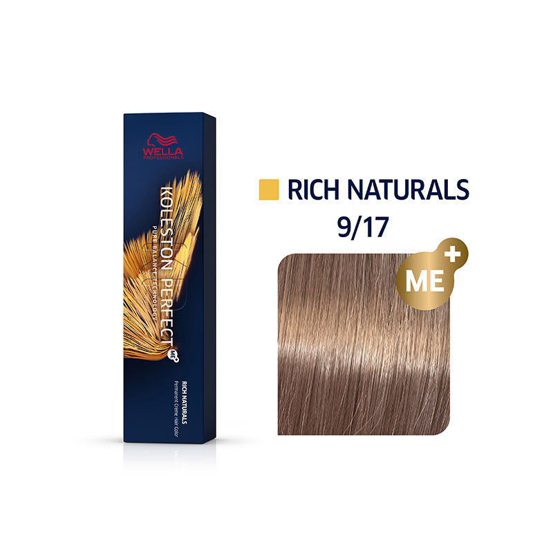 Coloration permanente Koleston Perfect Me+ 9/17 blond très clair cendré marron
