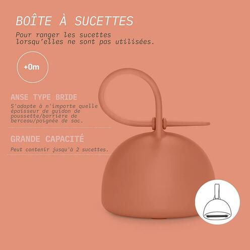 Porte-Sucette Colour Essence Silicone Bleu - SUAVINEX
