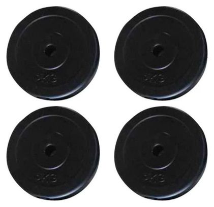 Plaque de poids haltère 4 pièces 20 kg poids musculation fitness 02_0000762