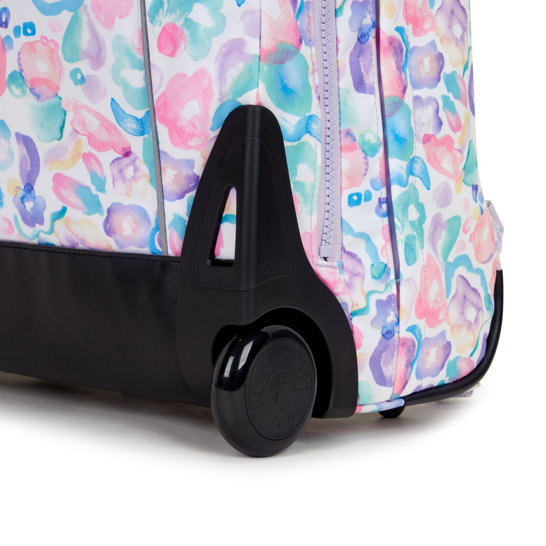 GIORNO Grand sac à dos à roulettes avec compartiment pour ordinateur - Aqua Flowers