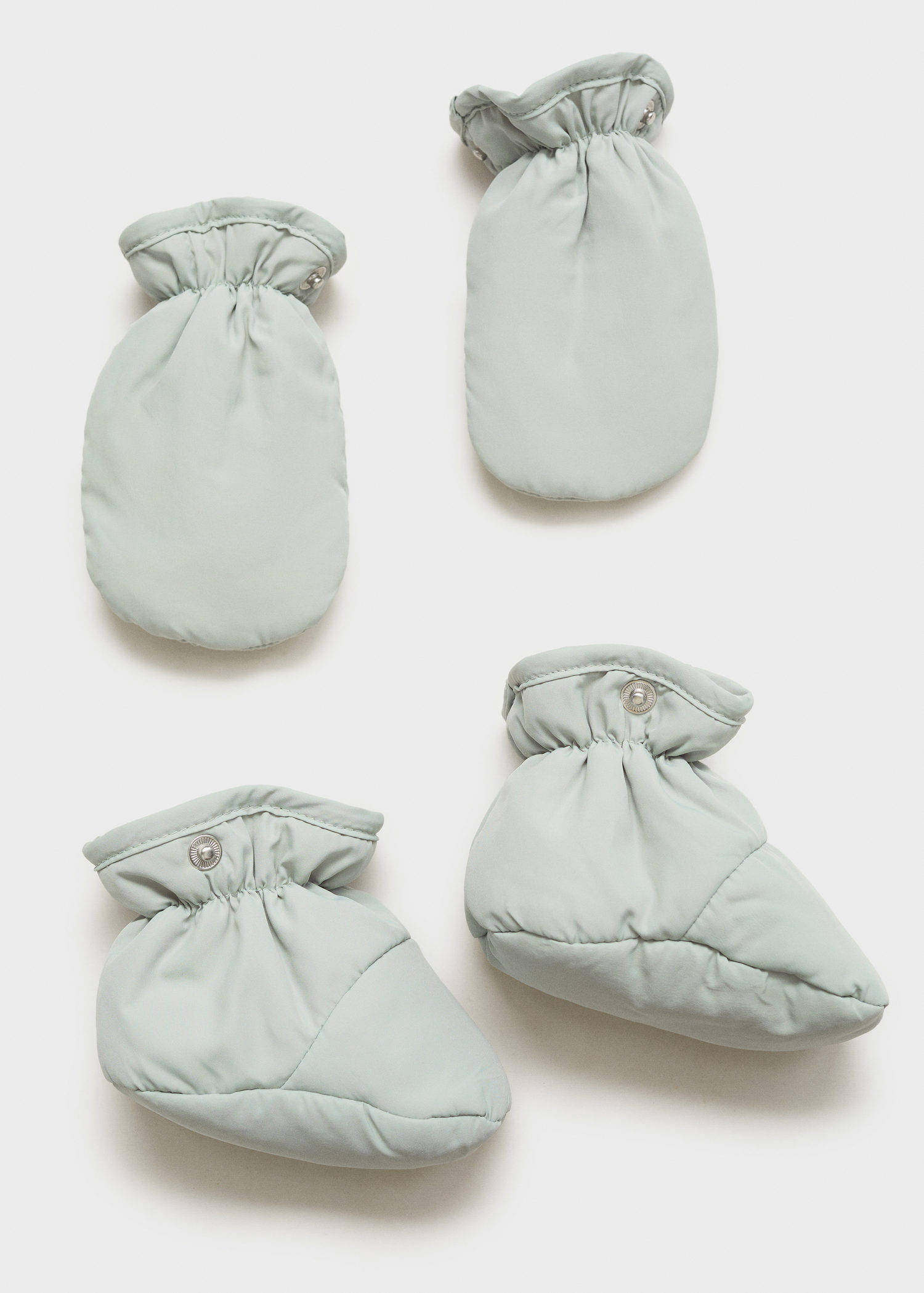 Mango Kids baby winterpak zachtgroen