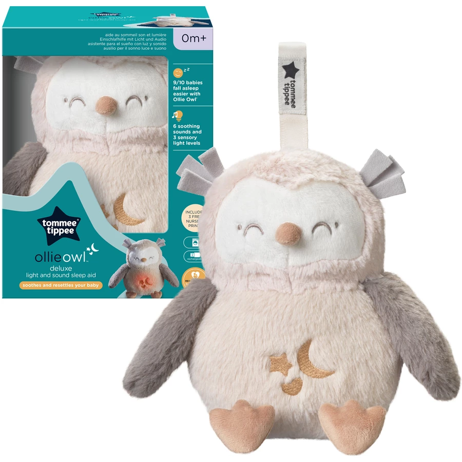 Tommee Tippee Einschlafhilfe Deluxe-Grofriend wiederaufladbar, Ollie die Eule