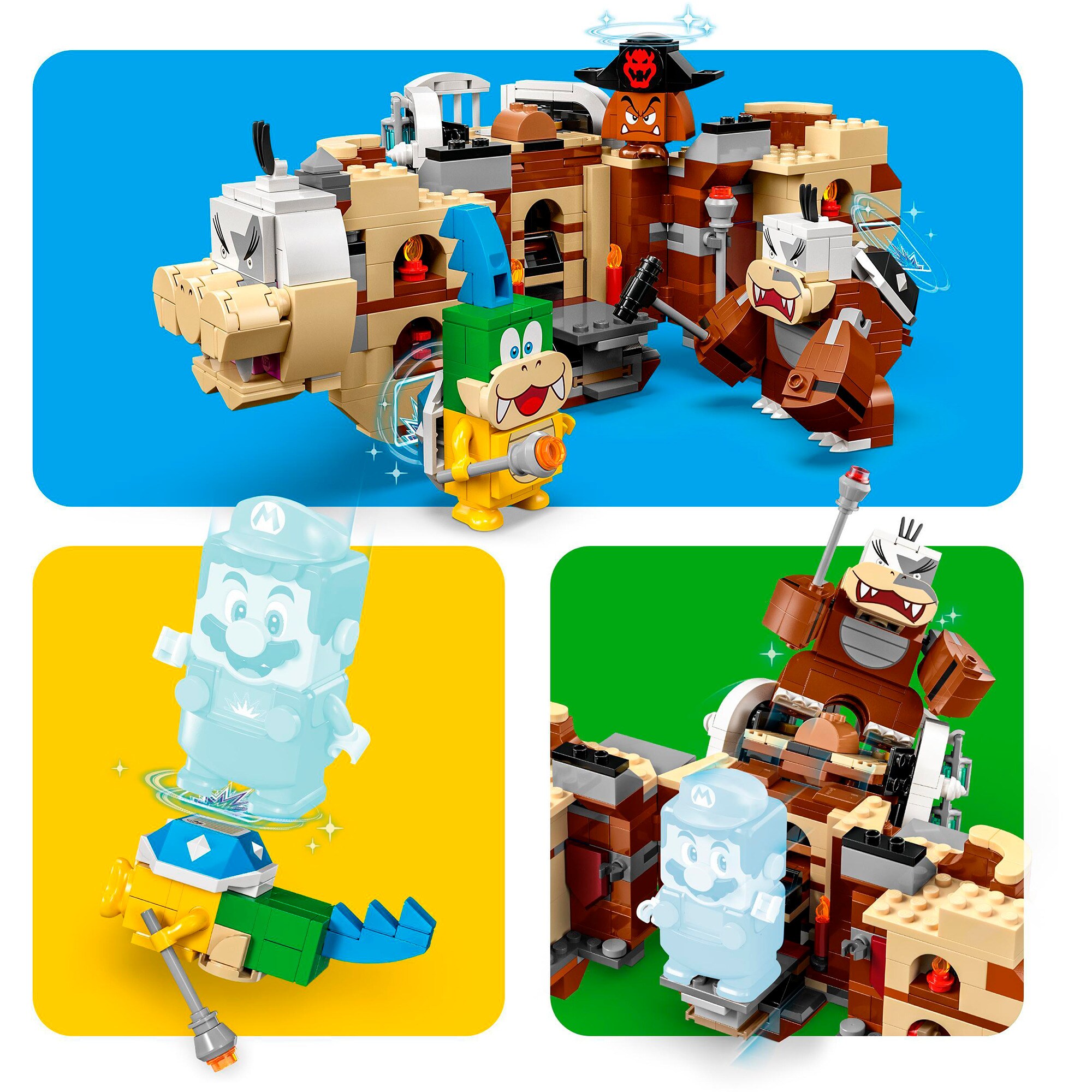 LEGO Konstruktionsspielzeug Super Mario Larry und Mortons Luftgaleeren - Erweiterungsset