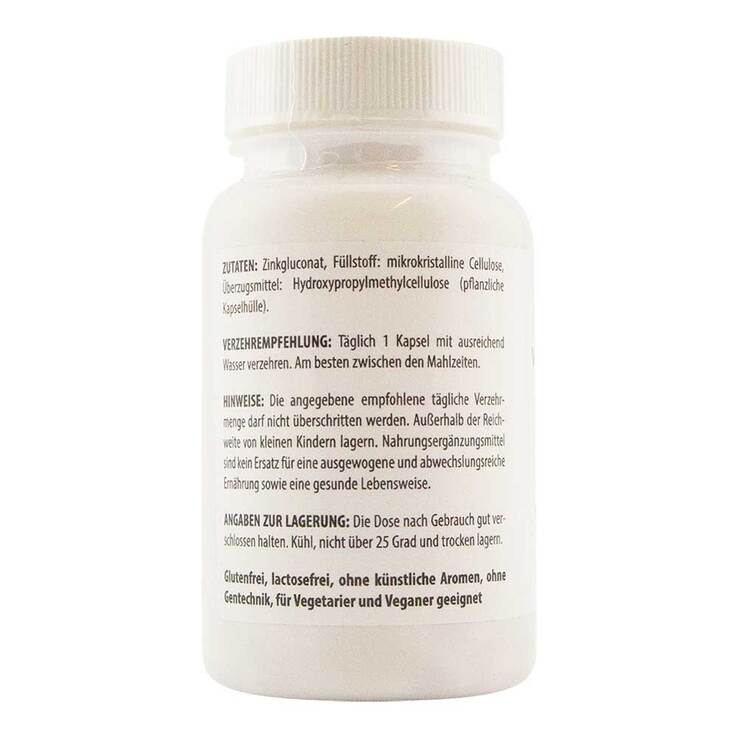 Zink 15 mg Zinkgluconat Kapseln, 100 St